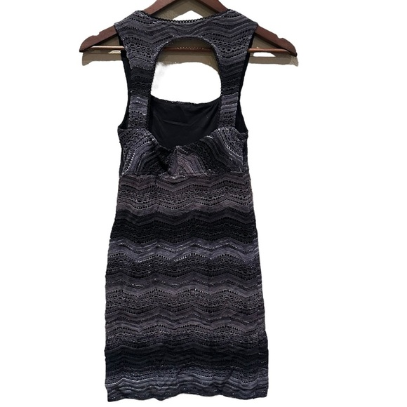 Free People Gray Ombré All You Ever Wanted Bodycon Mini Dress Size 0 - Picture 5 of 9